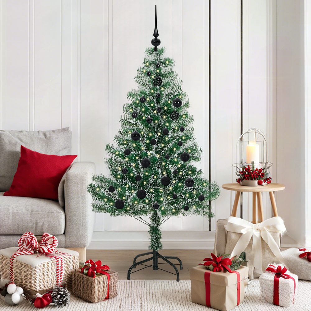 Artificial Christmas Tree With Snow and LED Light with 150 LEDs 150 cm