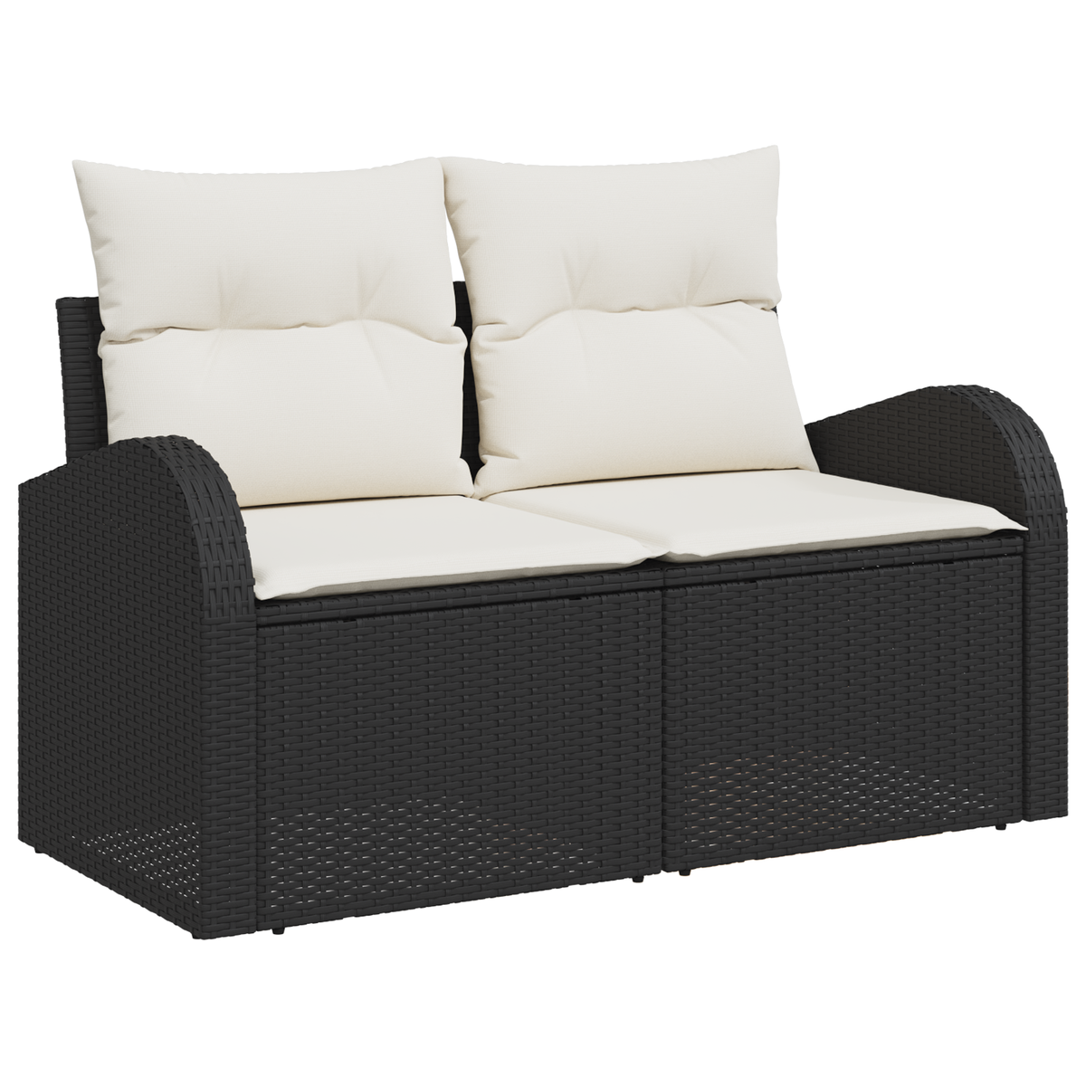 Sodo sofa Juoda 124 x 62 x 69cm poliratanas