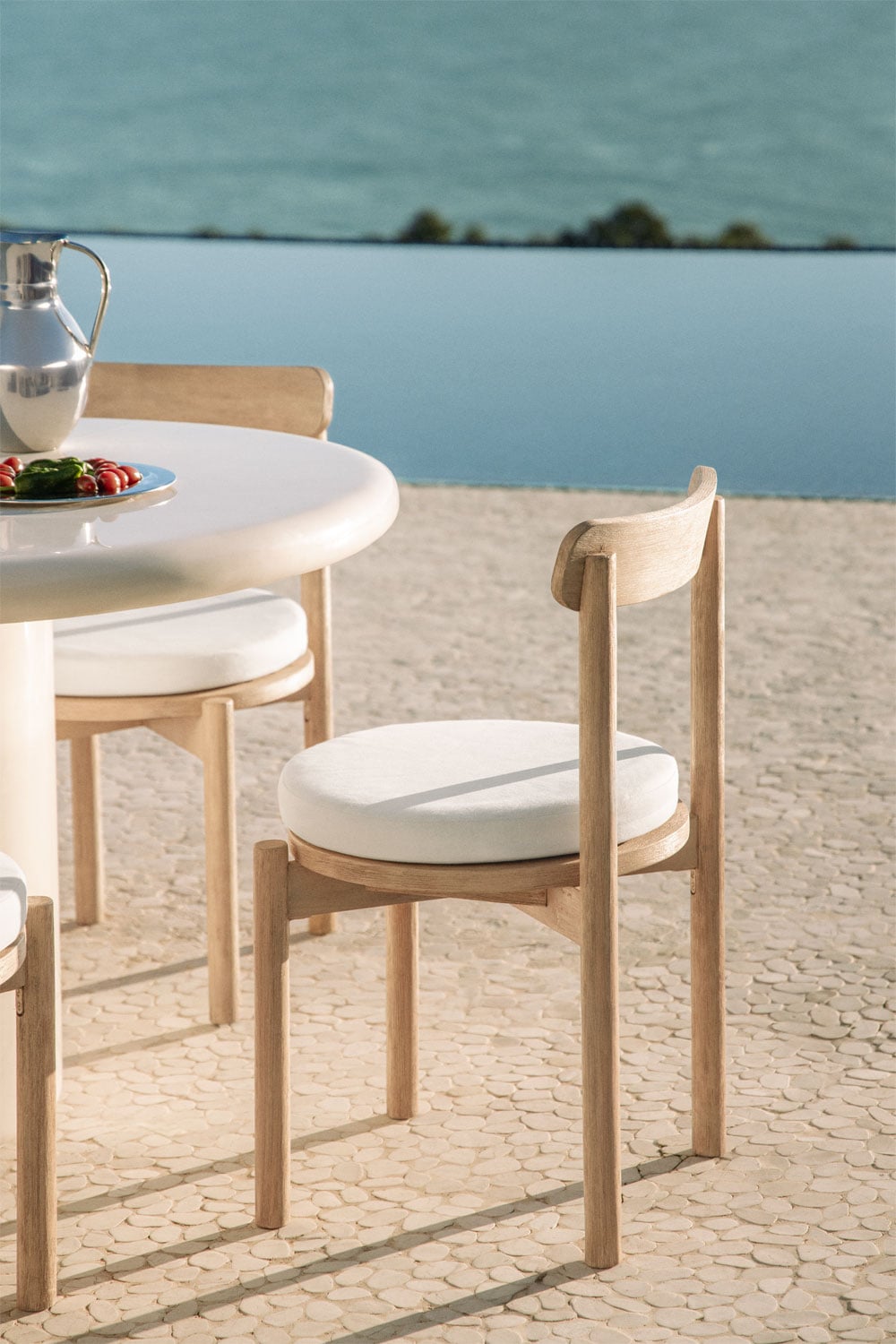 Outdoor chair AKATINO, light acacia brown