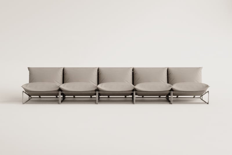 Modulinė lauko sofa COSMO, Kreminė smėlio - Dark blue
