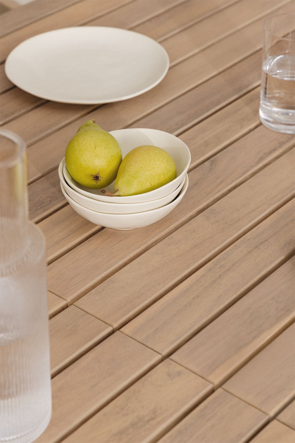 Outdoor dining set KAELA, 9 pieces, acacia