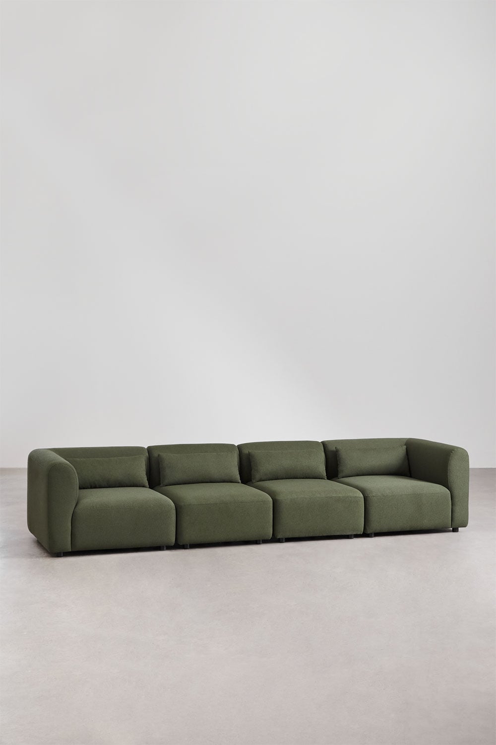 Sofa FOGLERA, šalavijo žalia šenilo