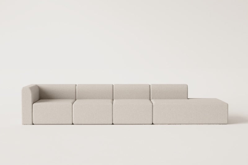 Modulinė sofa FOGLERA su dešiniuoju gultu – vaizdas iš šono