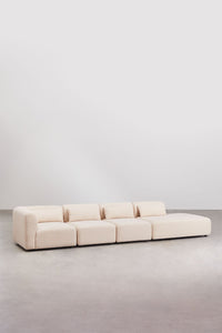 Modulinė sofa FOGLERA baltame fone šenilo