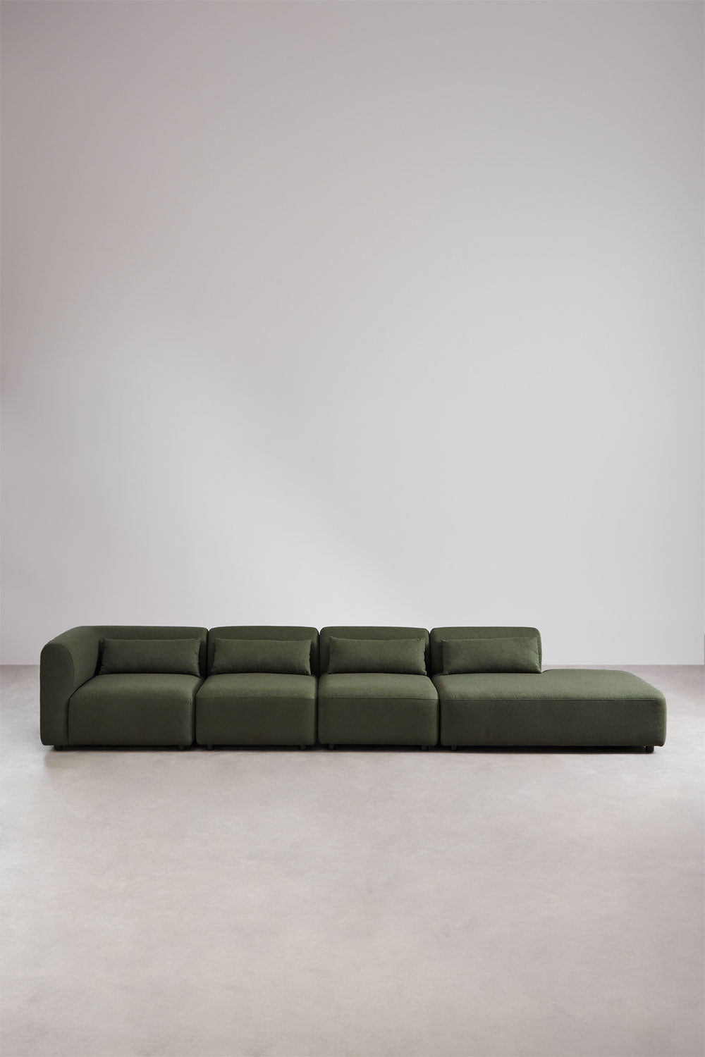 Modulinė sofa FOGLERA su dešiniuoju gultu – artimas planas
