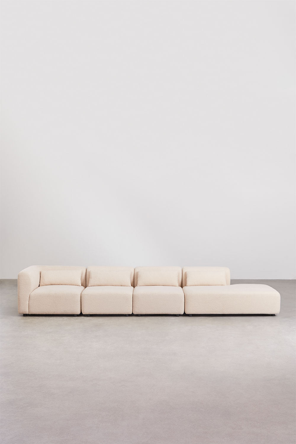 Modulinė sofa FOGLERA su dešiniuoju gultu – artimas planas