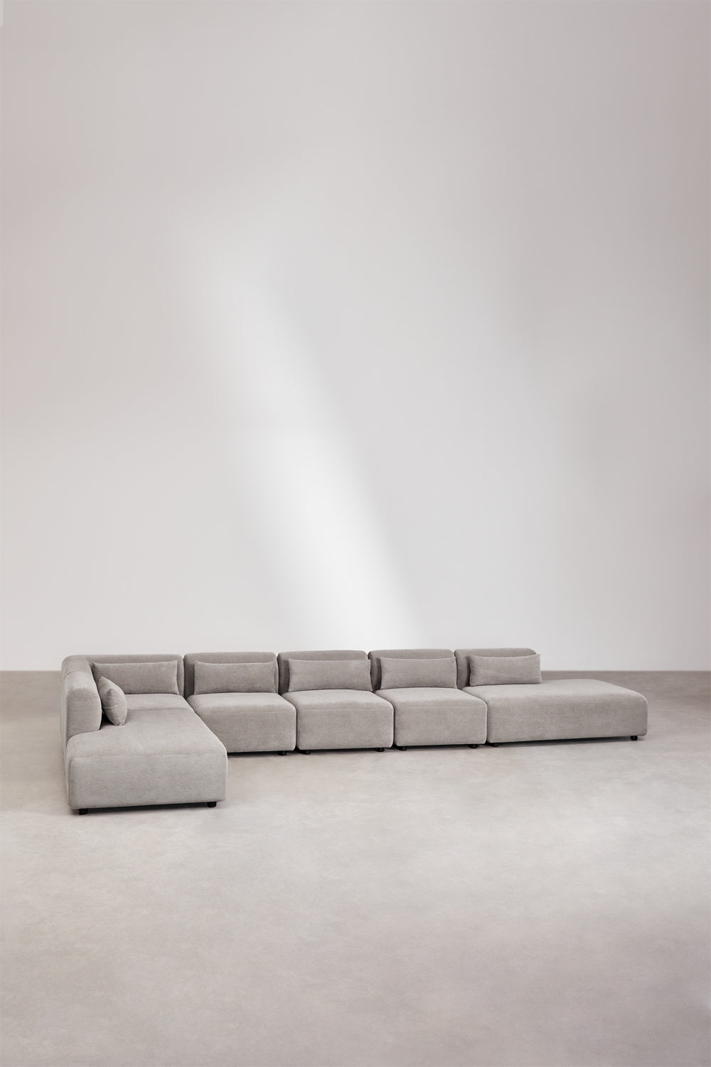 Kampinė sofa FOGLERA, pilka, 476x242