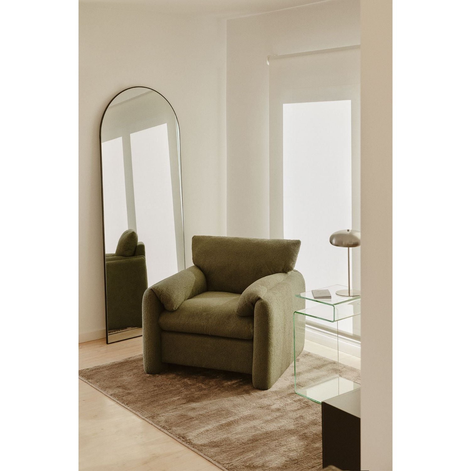 Fotelis SERA, žalias