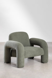 Modulinė kampinė sofa KARDENA su dešiniuoju gultu ir pufu – proporcijų vaizdas