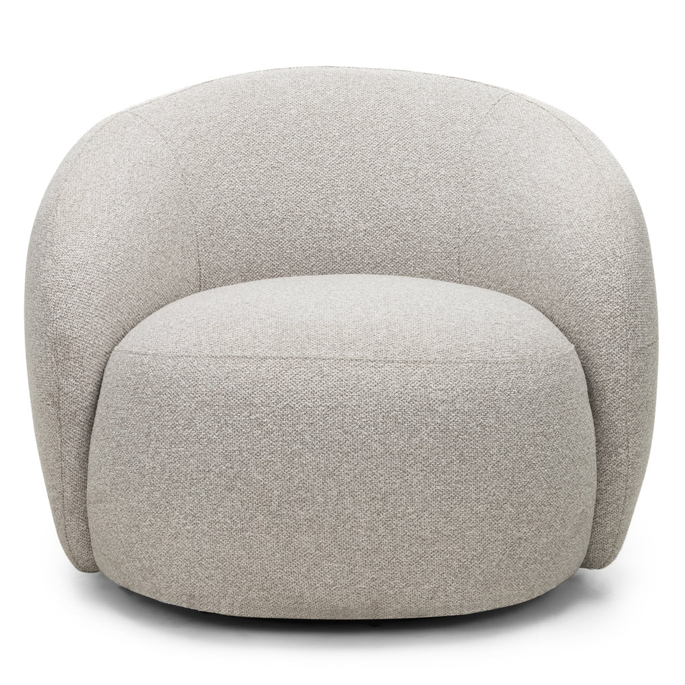 Swivel armchair NOROIT, greyish beige