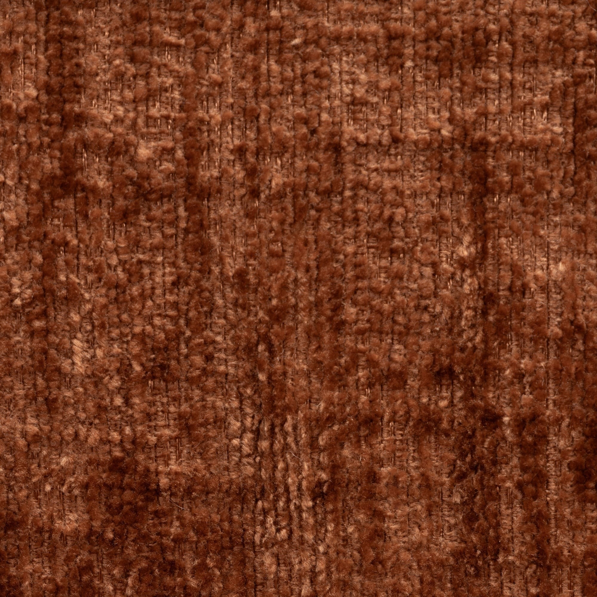 Swivel armchair TENDRE, chenille, copper