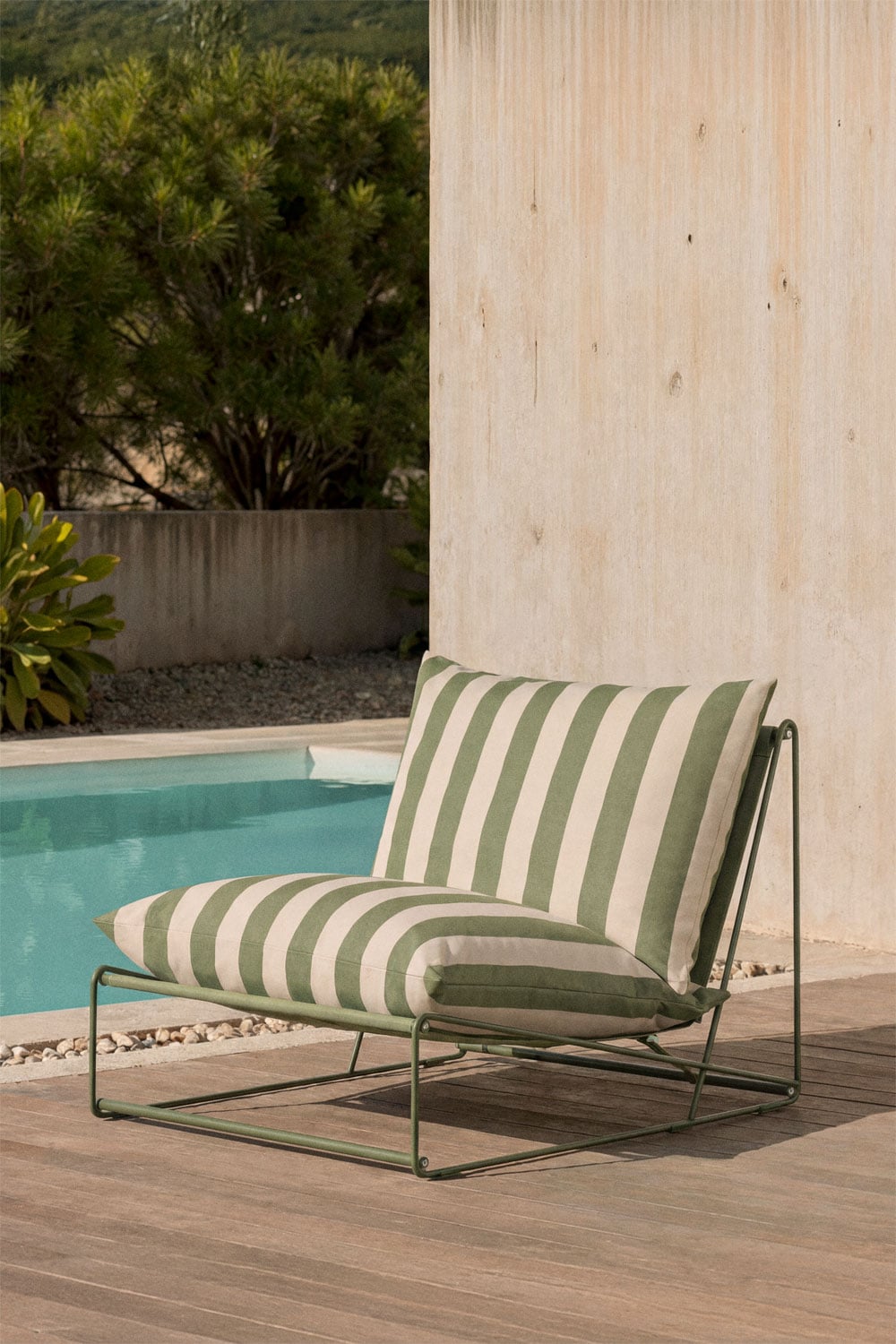 COSMO Outdoor Armchair, Sand Olive Green