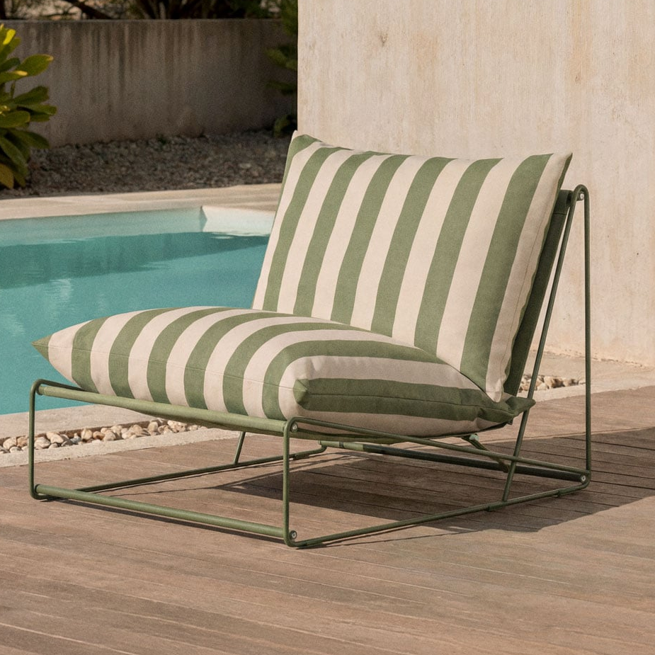 COSMO Outdoor Armchair, Sand Olive Green