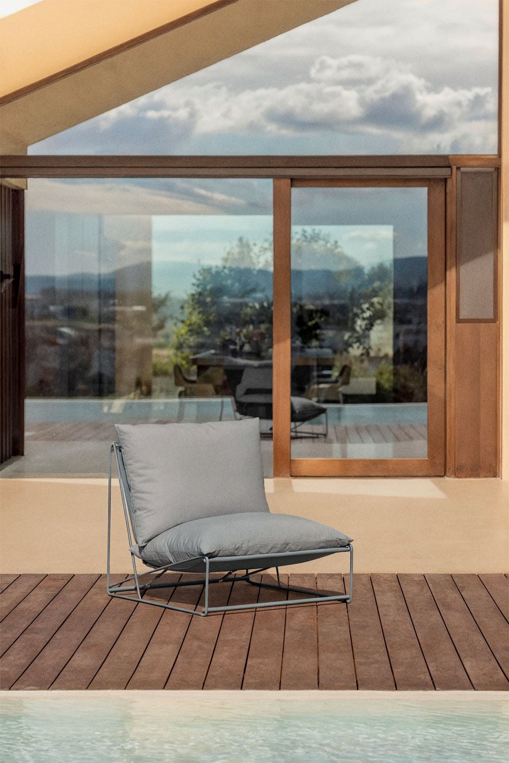 Lauko fotelis COSMO, medaus-geltona