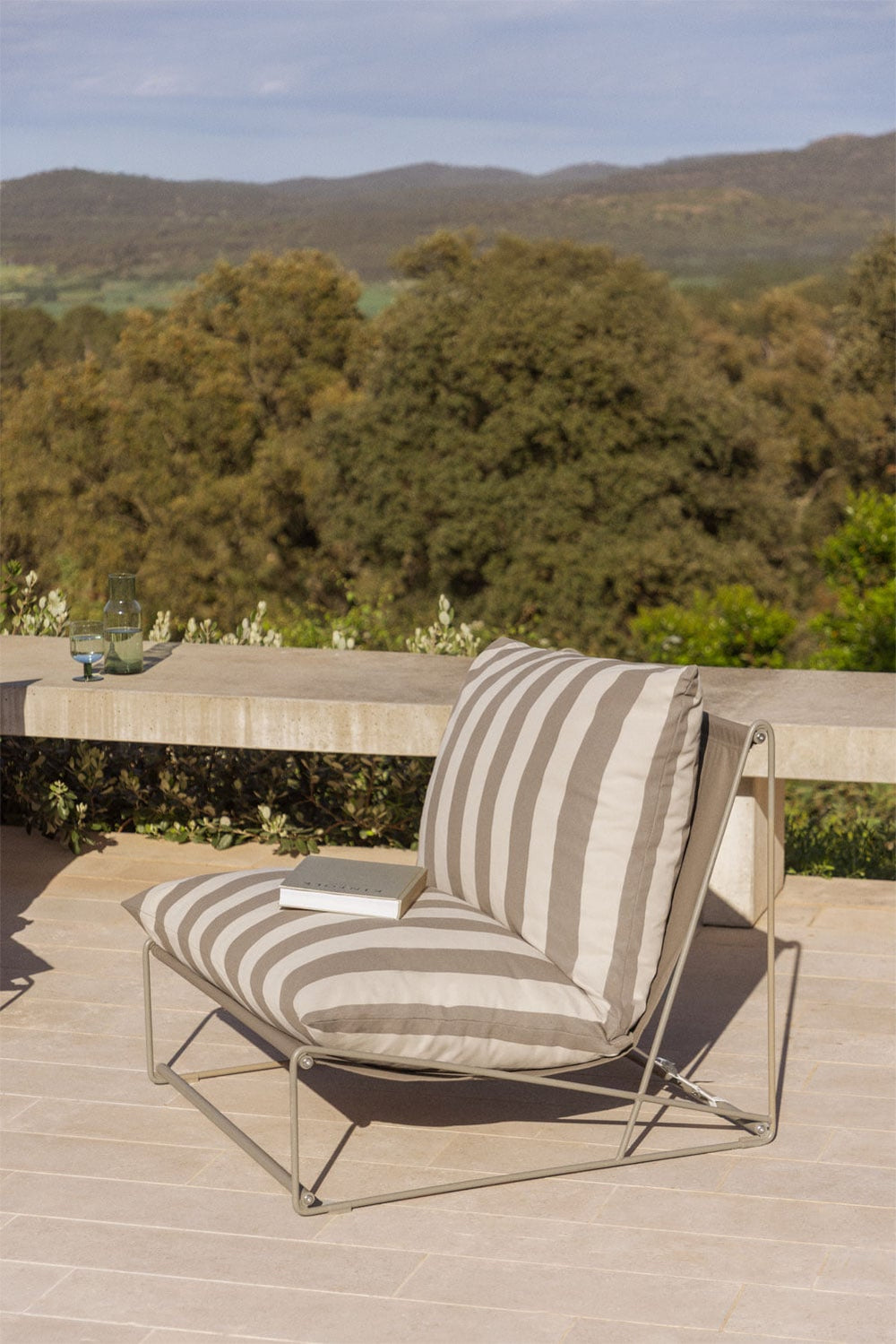 Lauko fotelis COSMO, smėlio-žalia