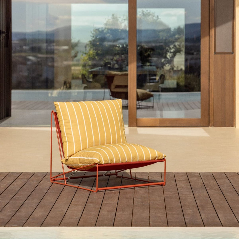 Outdoor armchair COSMO, Honey yellow frame