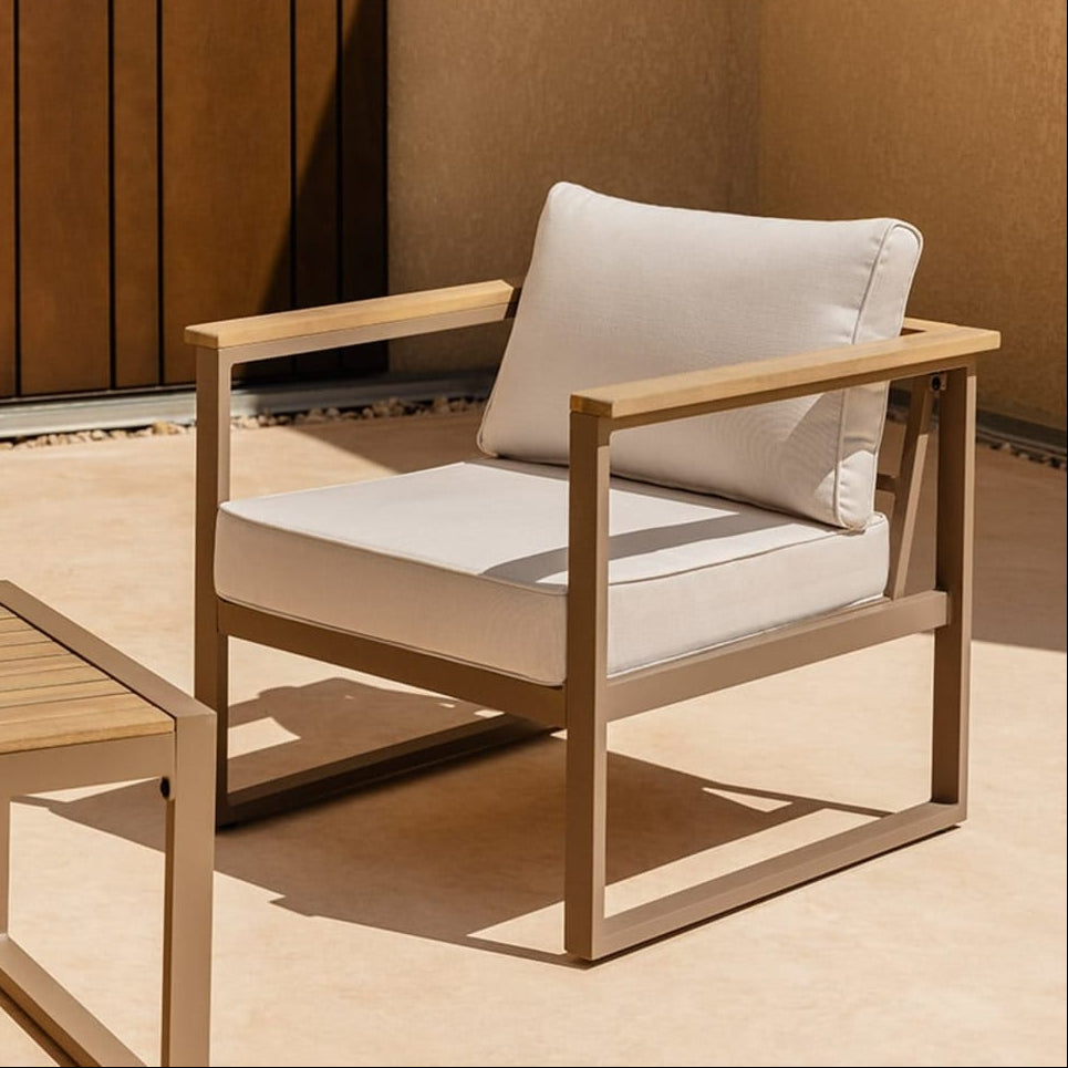 Armchair ALCANTO, mocha brown