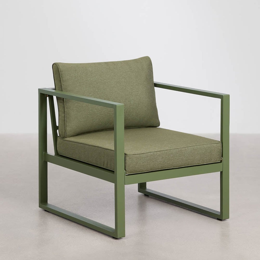 Armchair ALCANTO, olive green
