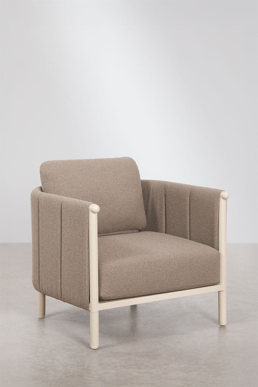 Lauko fotelis DUNA, kreminė