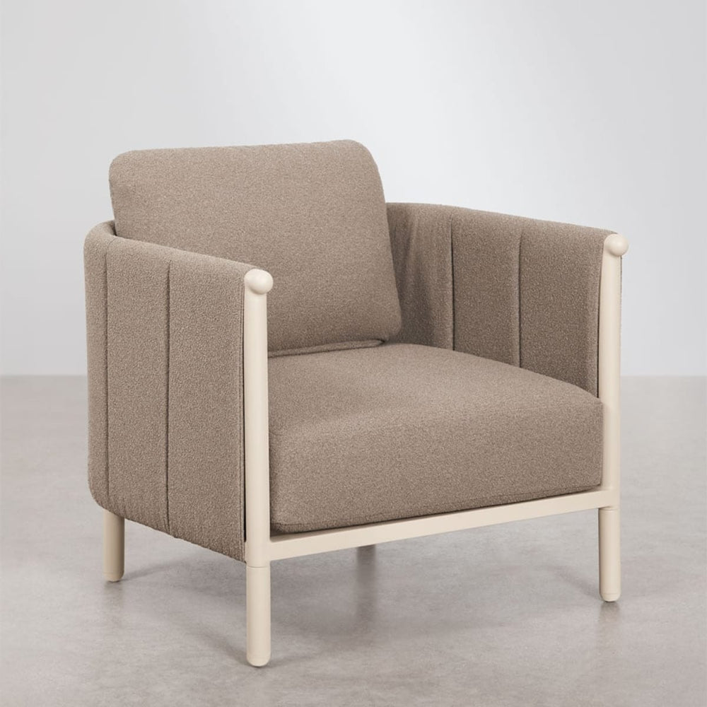 Outdoor armchair DUNA, cream