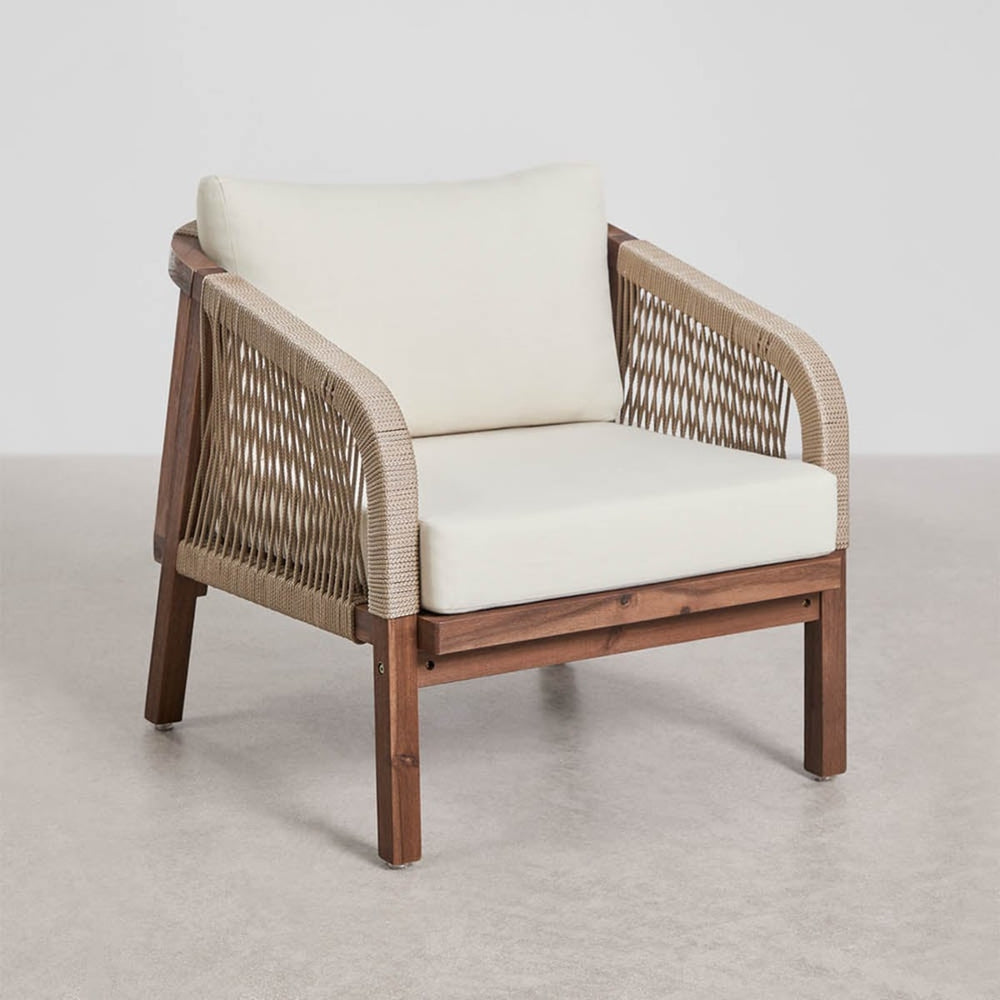 Armchair DEXTER, white (1 pc)