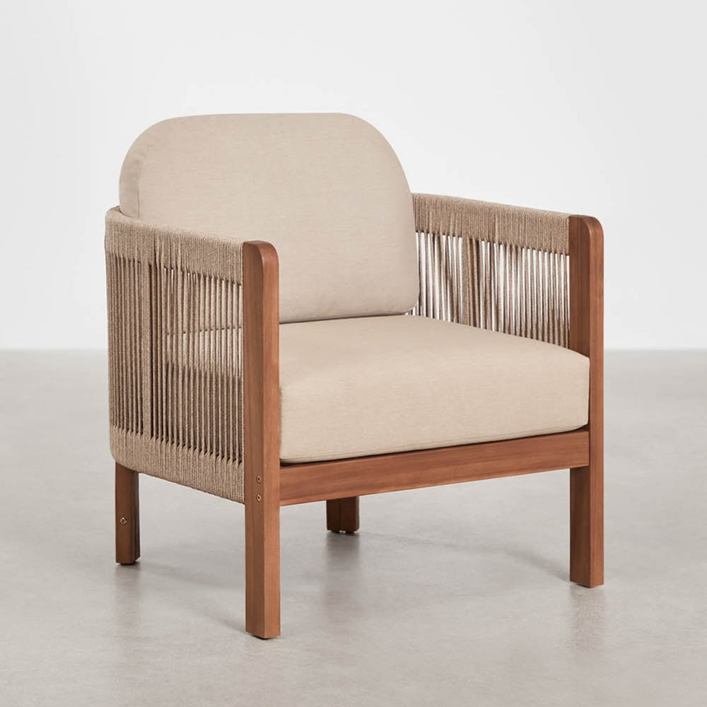 Outdoor armchair AKARO, acacia wood