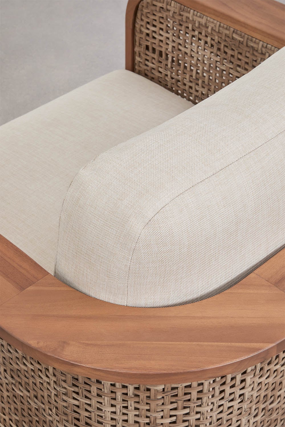 Armchair RATIKO, acacia wood