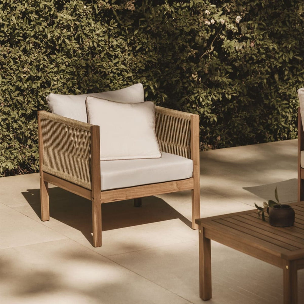 Outdoor armchair PARMA, white