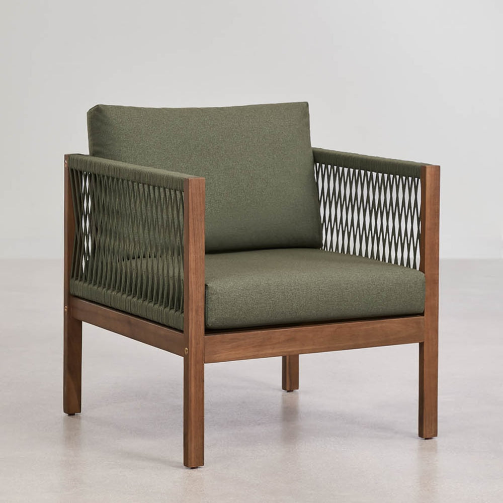 Outdoor armchair PARMA, olive