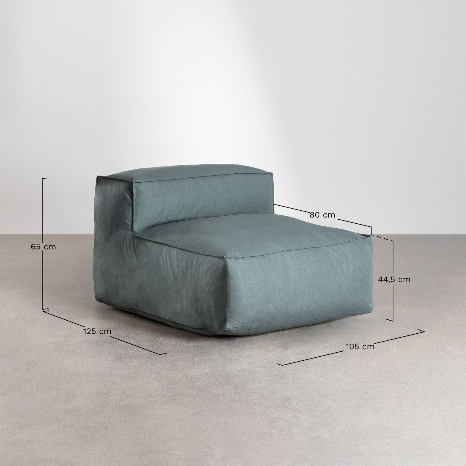 Lauko fotelis VELVA, kreminis