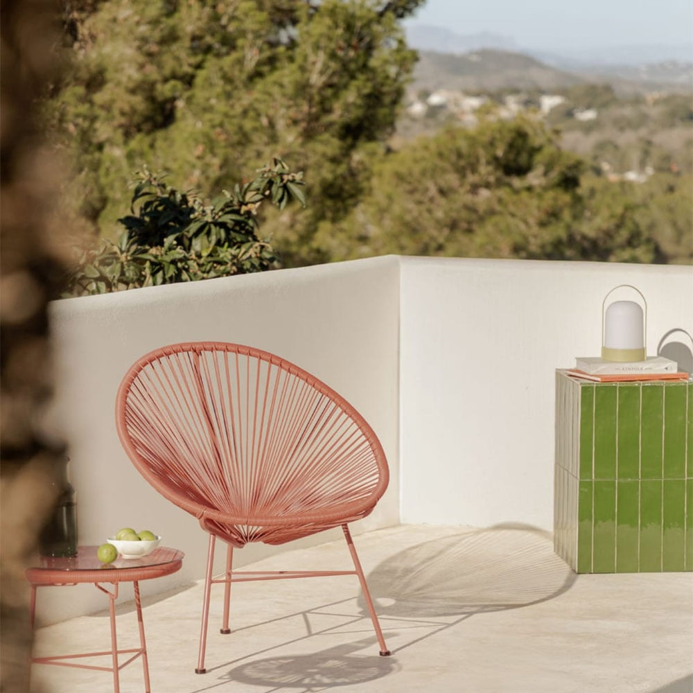 Fotelis RIVERA, čerpių raudona