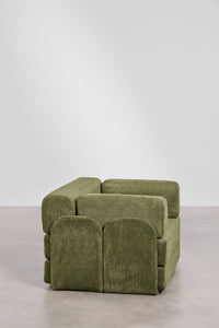 Modulinė kampinė sofa MERIDENA atlošo viršaus detalė