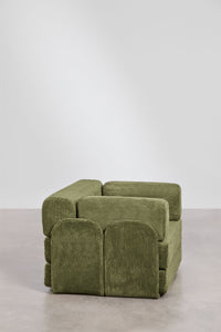 Modulinė kampinė sofa MERIDENA – proporcijų vaizdas