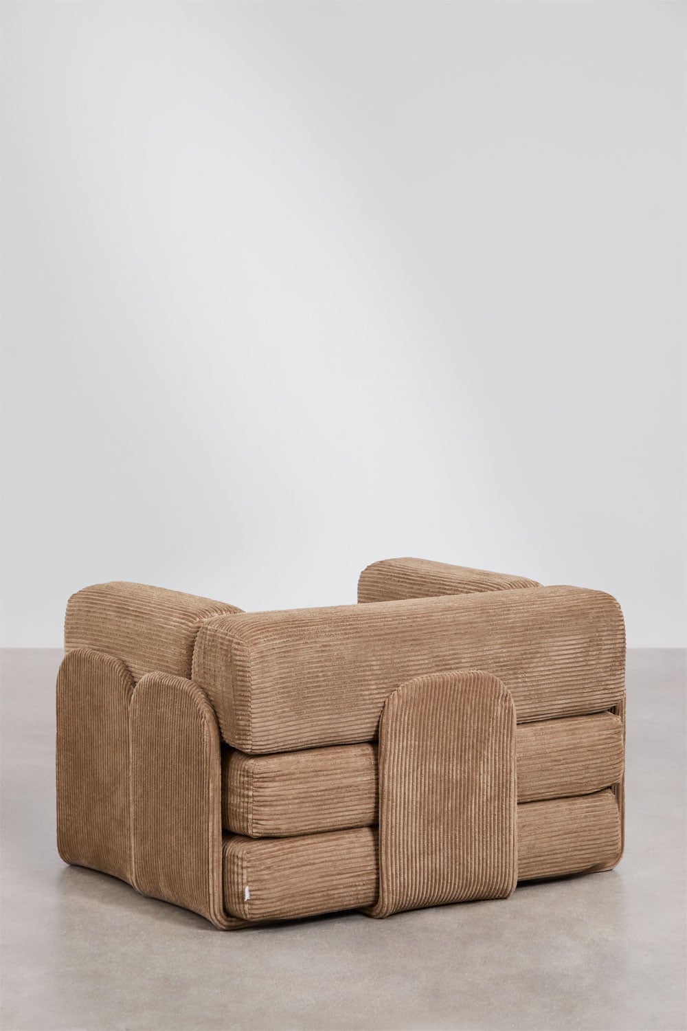 Modulinė kampinė sofa MERIDENA audinio faktūra iš arti