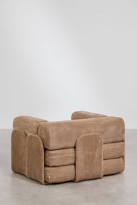 Modulinė kampinė sofa MERIDENA audinio faktūra iš arti