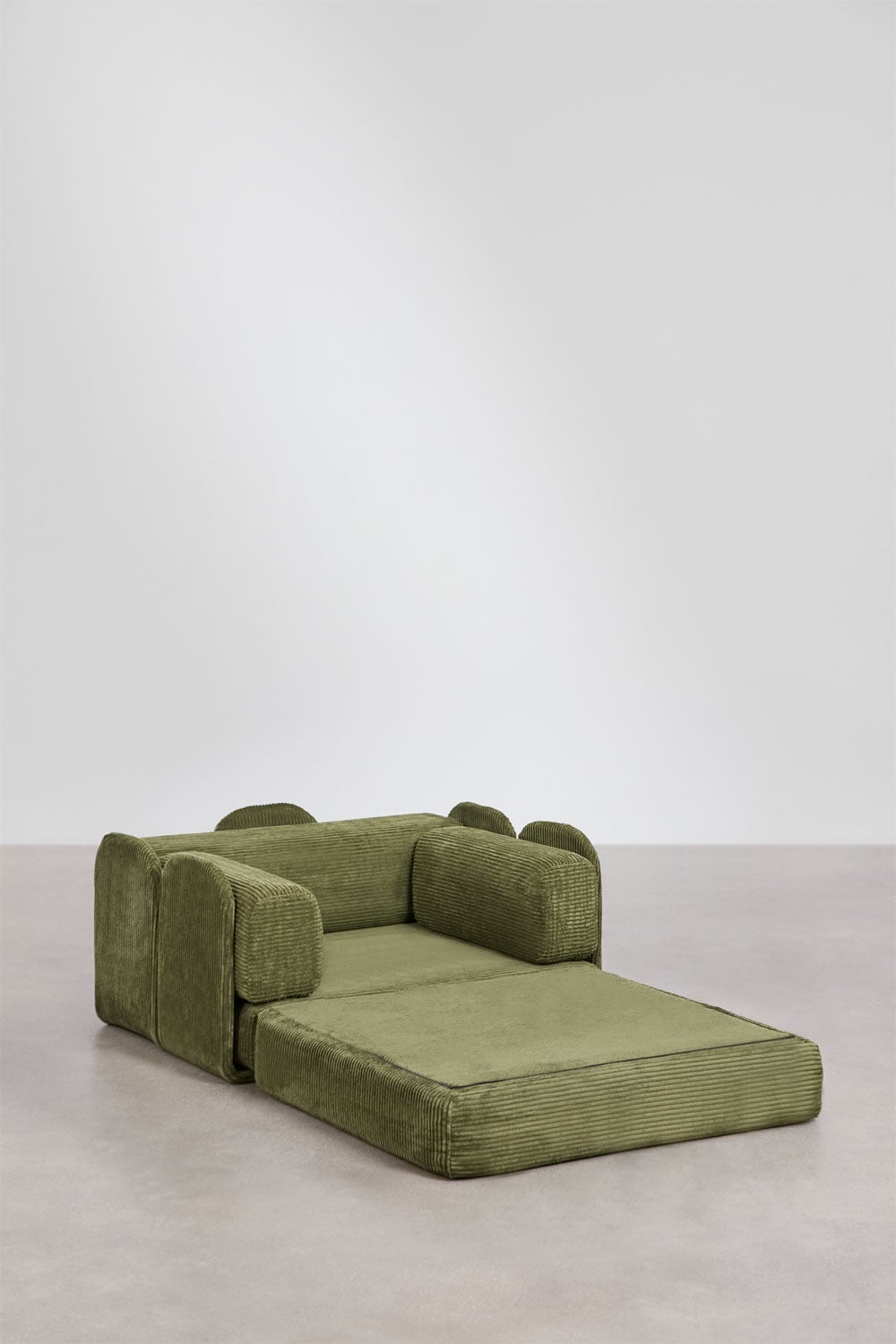 Modulinė kampinė sofa MERIDENA šenilo tipo audinys spalvos artimas planas