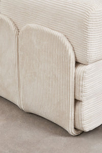 Modulinė kampinė sofa MERIDENA priekinės dalies detalė