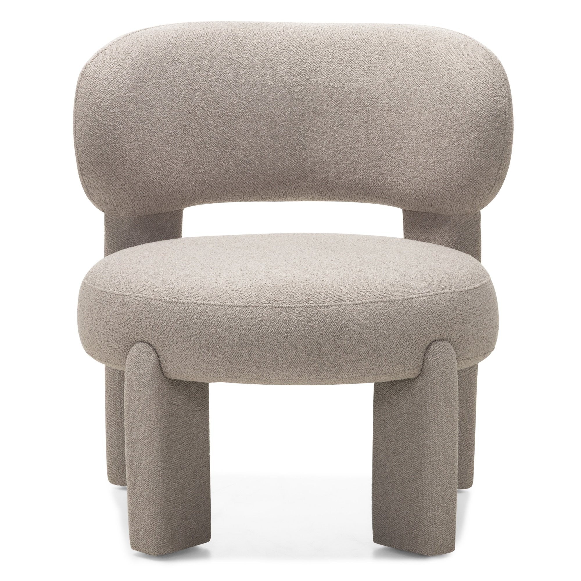 Lounge chair DORADE, fabric, grey-beige