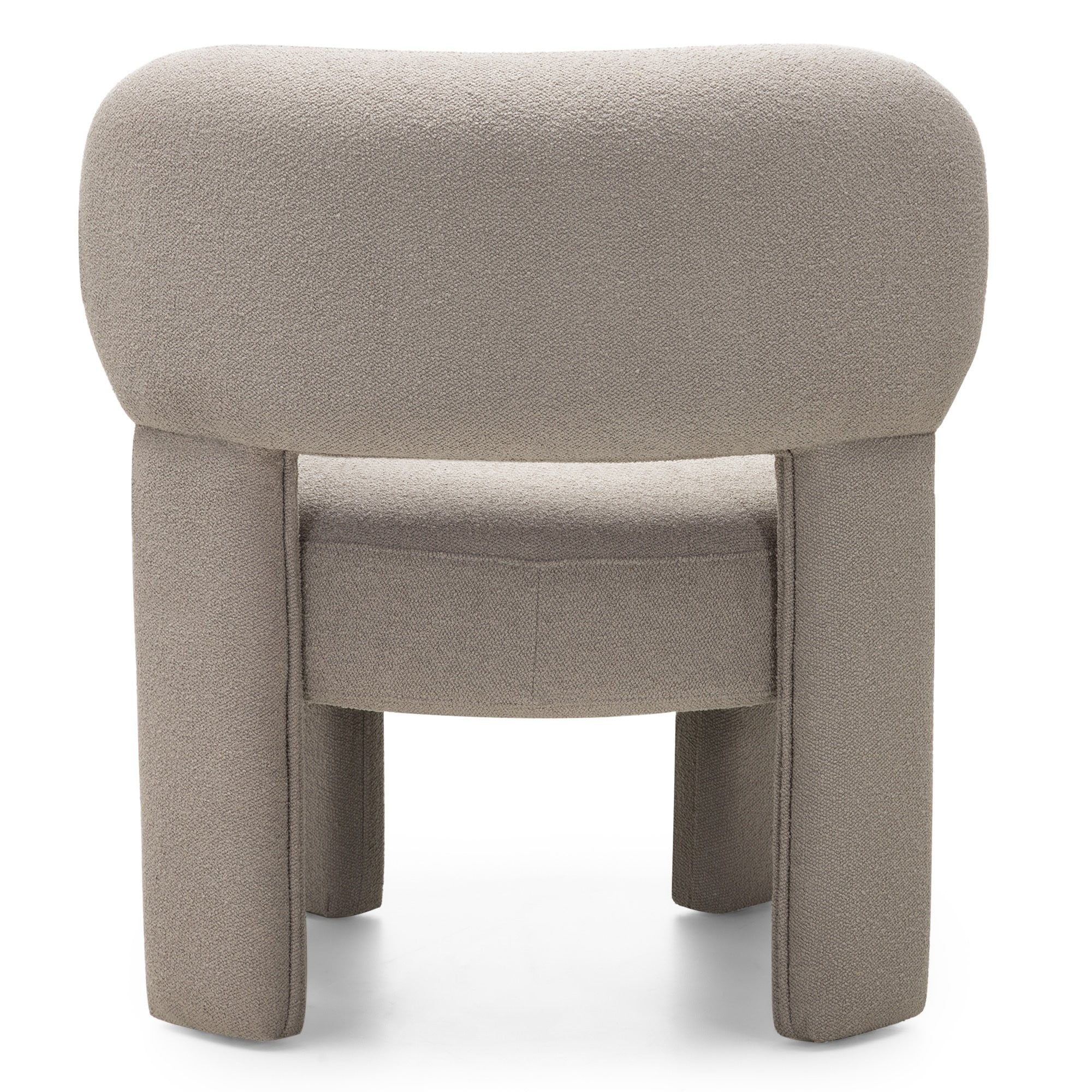 Lounge chair DORADE, fabric, grey-beige