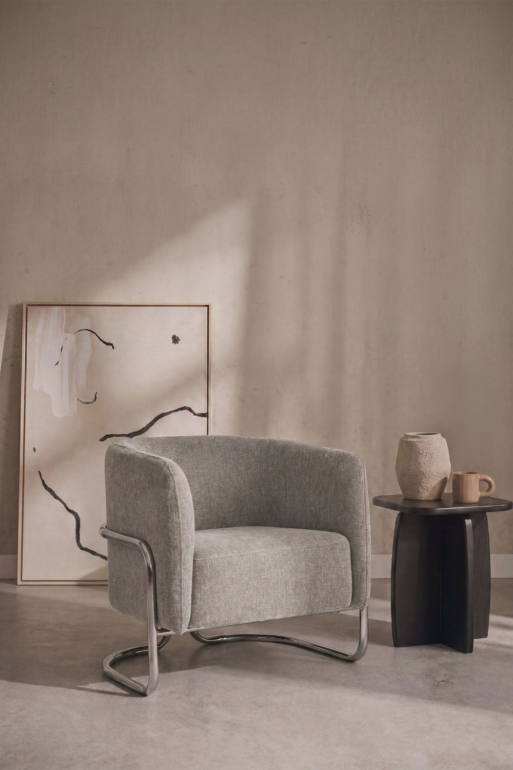 Fotelis ZANTRIA, pilka