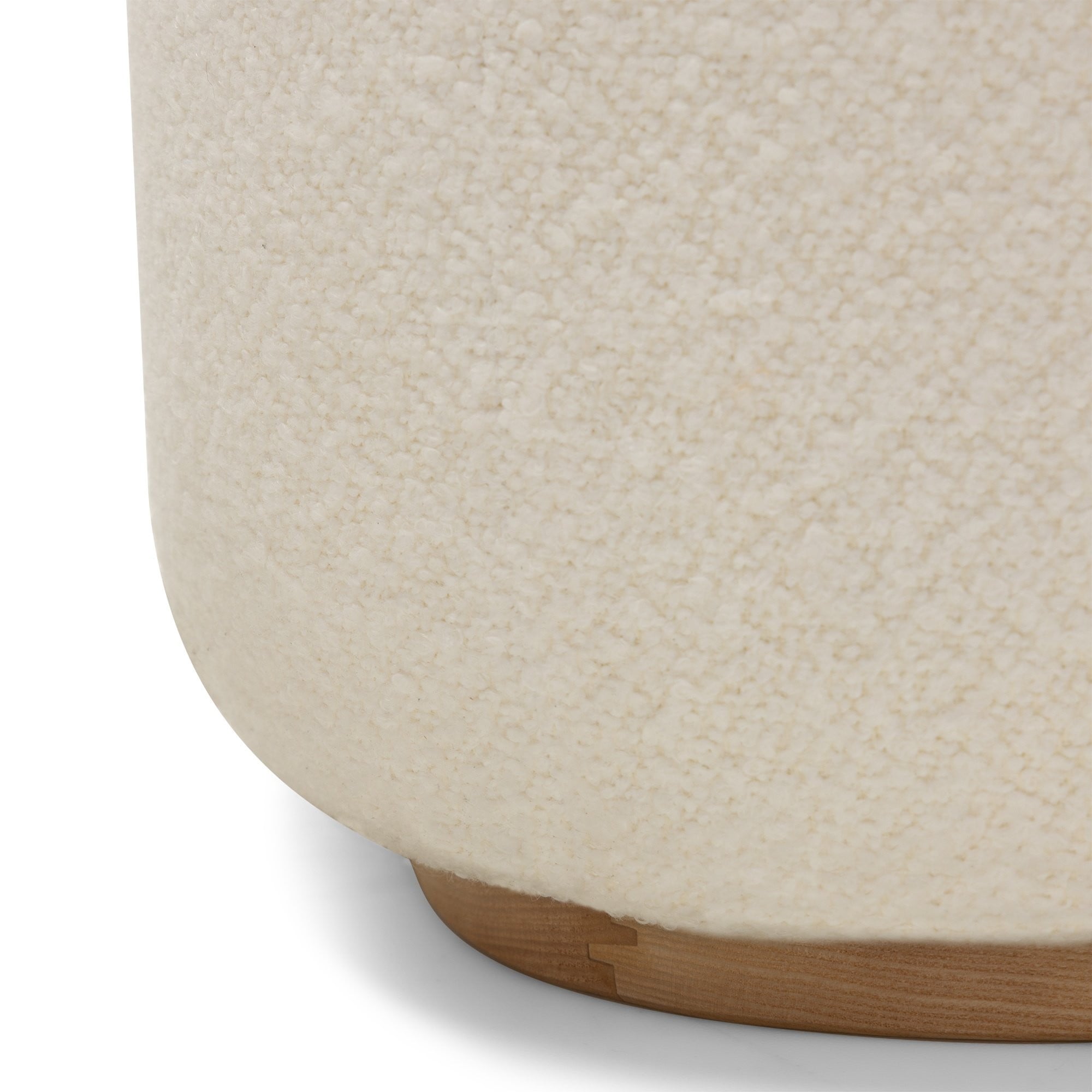 Recliner FLUOR, white, rounded