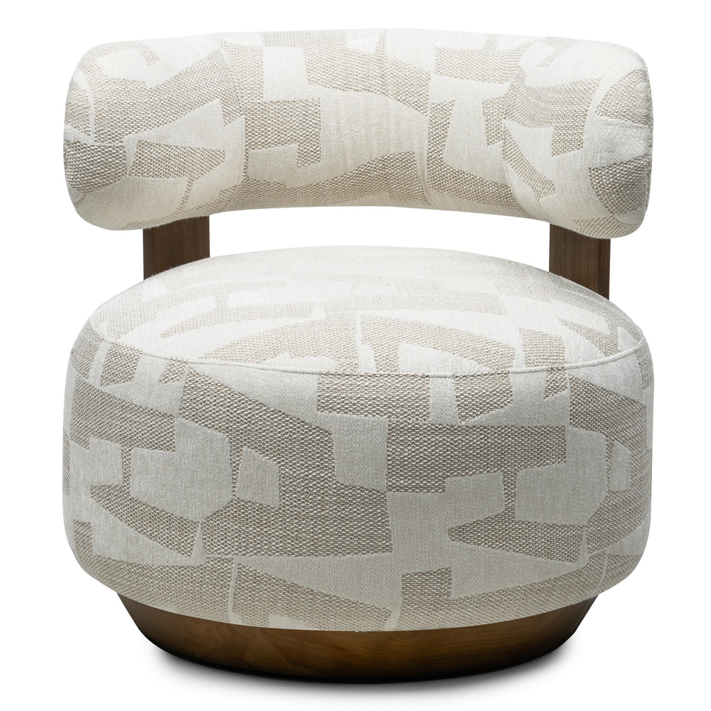 Recliner DELICE, sand cream/walnut