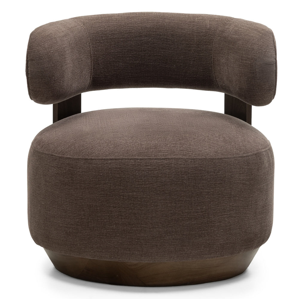 Armchair DELICE, brown/walnut