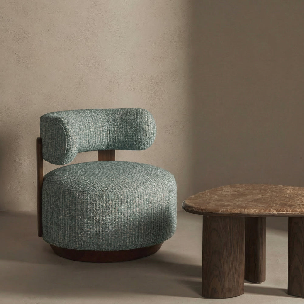 Recliner DELICE, bluish sand/orehas