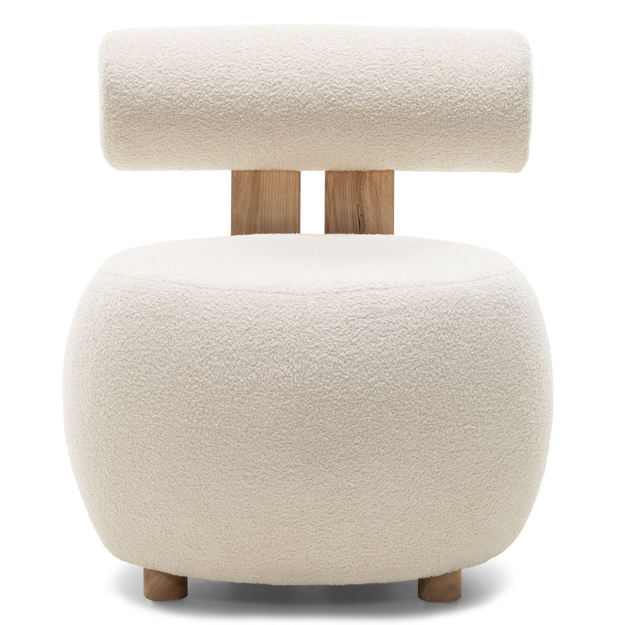 Fotelis HANA, smėlinis, boucle