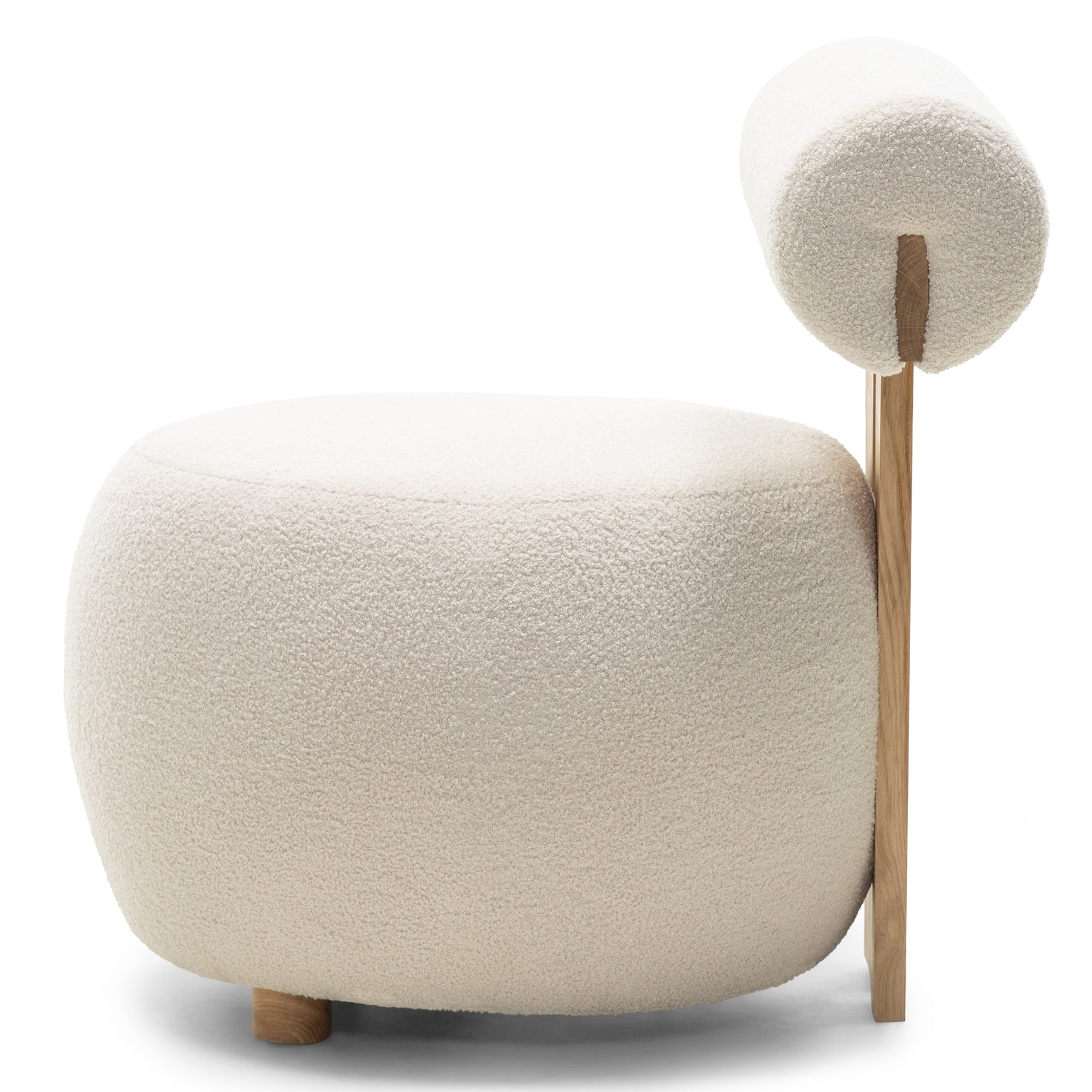 Fotelis HANA, smėlinis, boucle