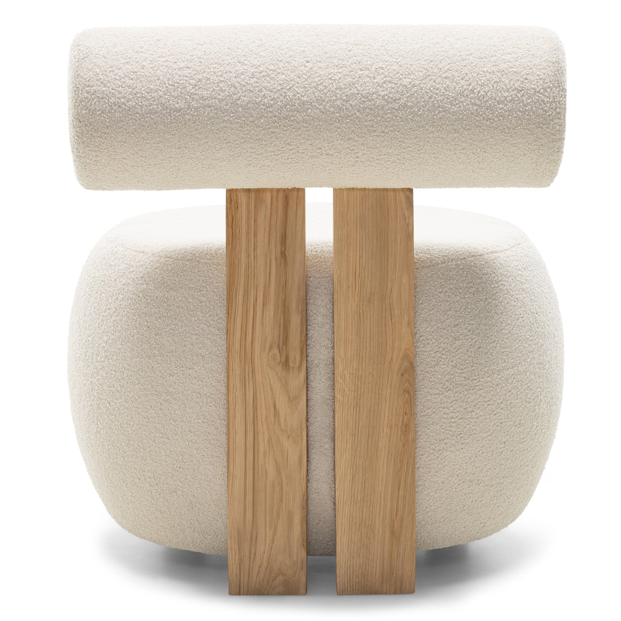 Fotelis HANA, smėlinis, boucle