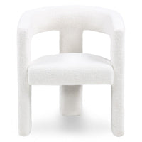 Fotelis CELESTE, kreminis, boucle