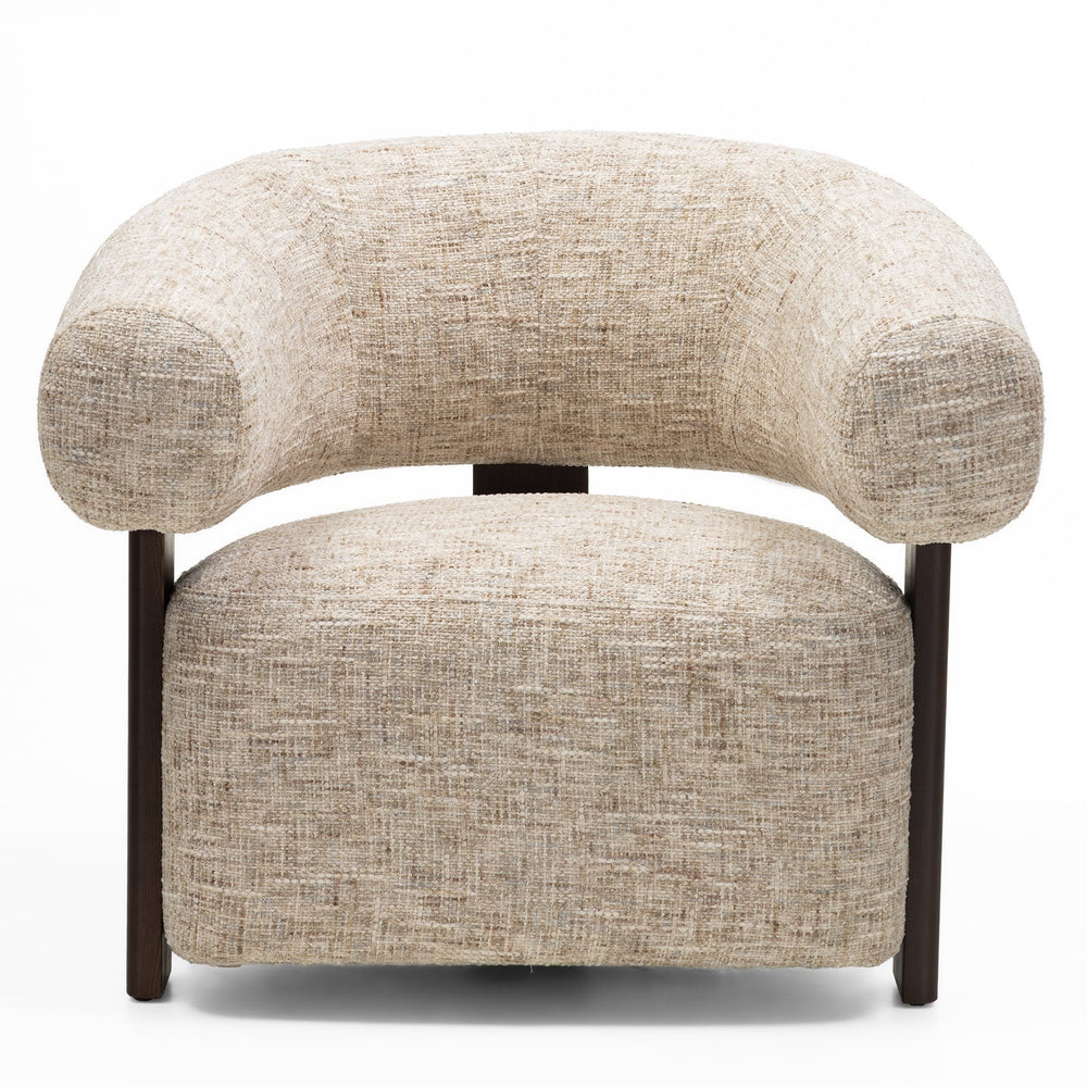 Relax armchair MAQUIS, grey beige/walnut