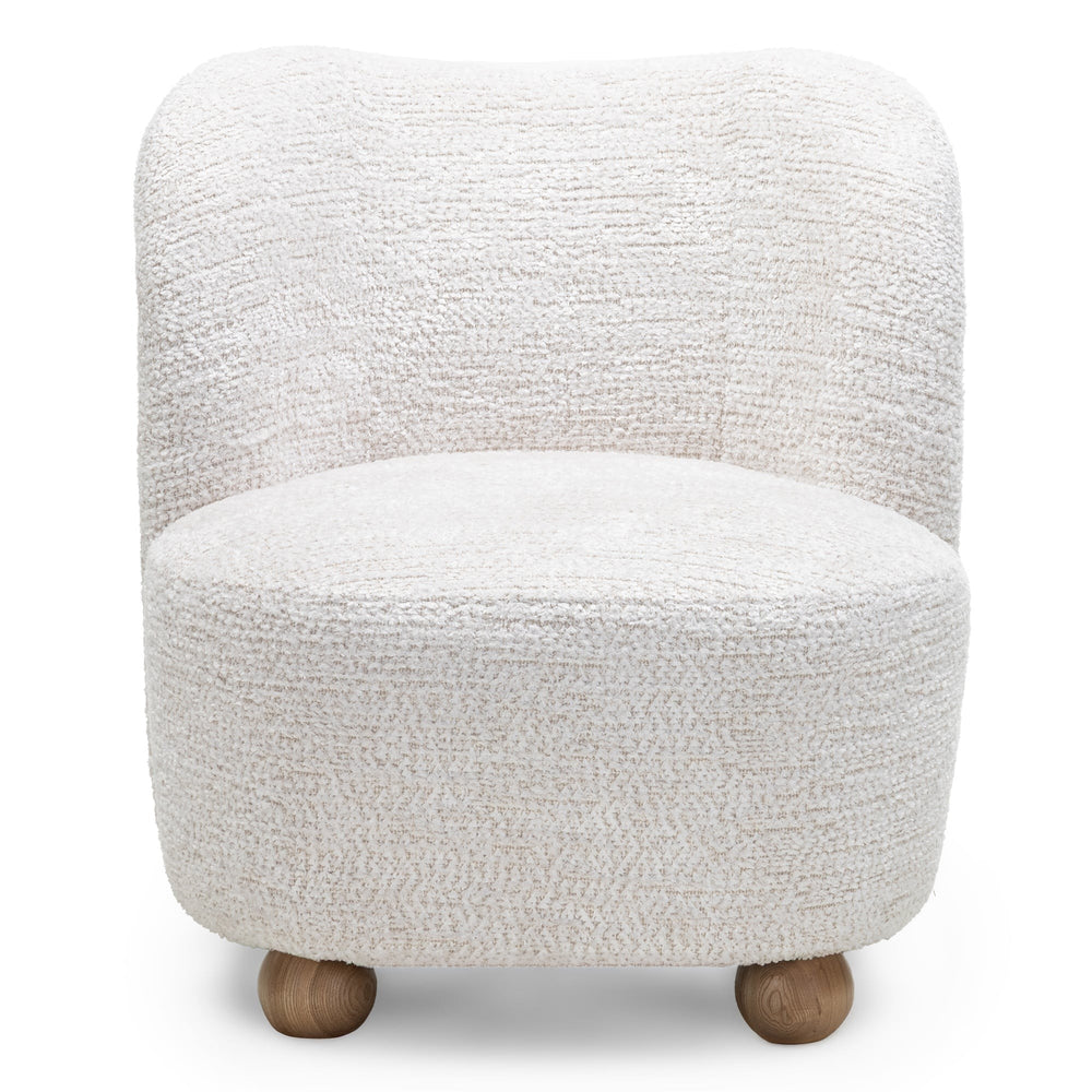 Armchair NECTAR, sand, ball legs
